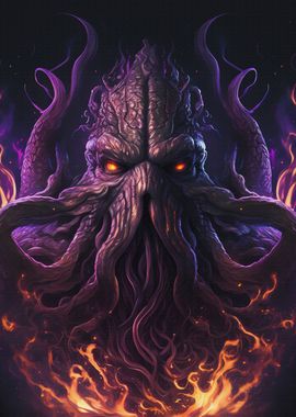 Art Poster Cthulhu the Monster