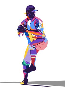 Baseball Pop Art