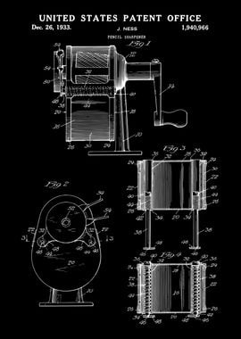 Pencil sharpener patent