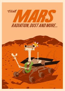 Vintage Poster Visit Mars