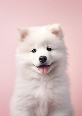 Samoyed Dog Portrait