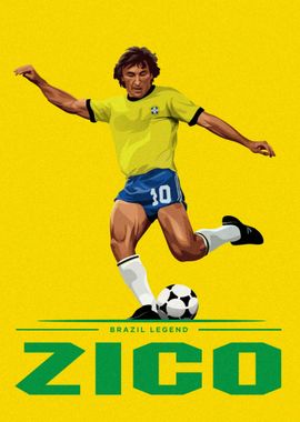 Zico Brazil Art