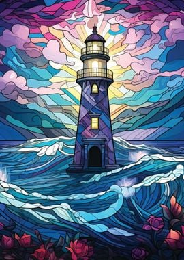 Lighthouse Stained Glass