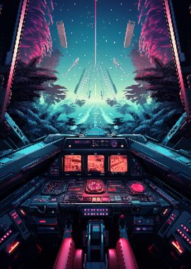 Spaceship Ride Pixel