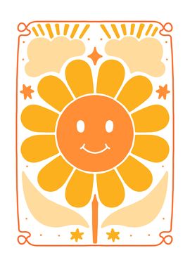 Happy Boho Sun Flower