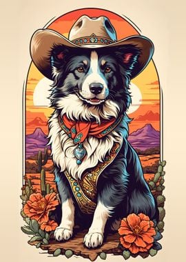 Border Collie Cowboy