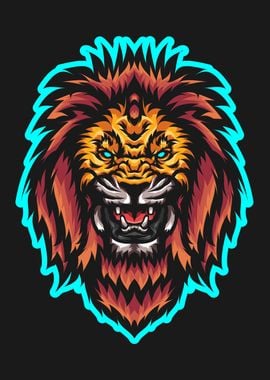 Lion Pop Art