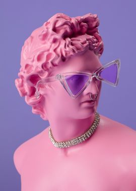 Pink Statue Close up