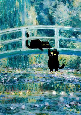 Pond of Waterlilies Cat