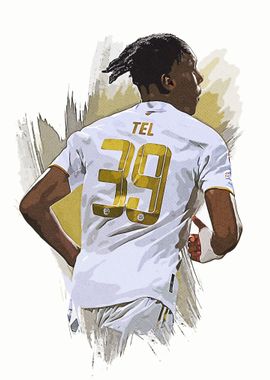 Mathys Tel Football Poster