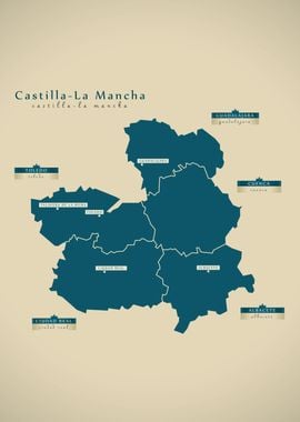 Castilla La Mancha Map