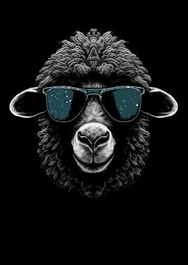 Sheep Sunglasses Cool Dj