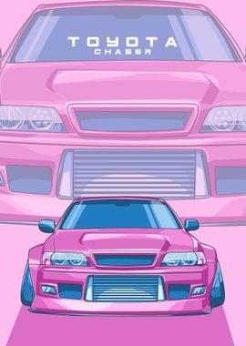 toyota chaser pink