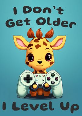 Cute Giraffe Gamer