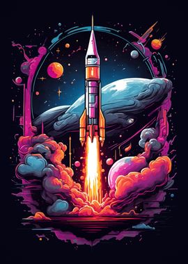 Vintage Rocket Launch 2