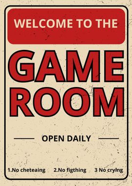 welcome to the game room