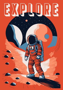 EXPLORE MARS POSTER