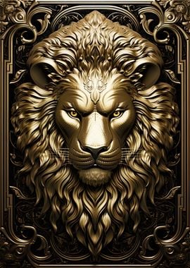 Golden Lion Art Deco