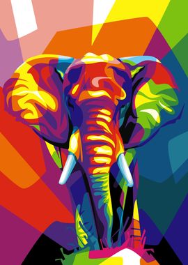 Elephant Pop Art