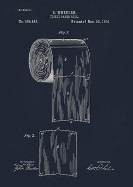 1891 Wheeler Toilet paper