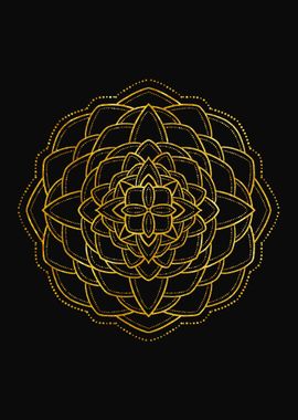 Golden mandala