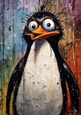 Funny Penguin Art