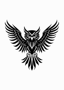 Owl Stencil Design