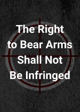 RIGHT TO BEAR ARMS CROSS