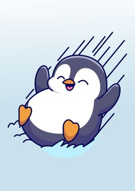 cute penguin animal 