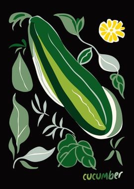 RETRO CUCUMBER POSTER