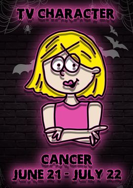 TV character cancer neon