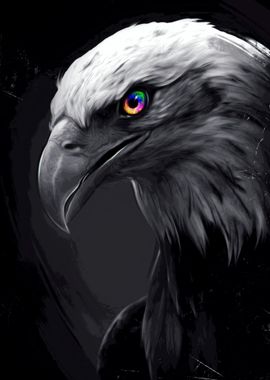 Black and White Eagle