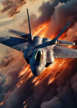 F22 Raptor Bombing