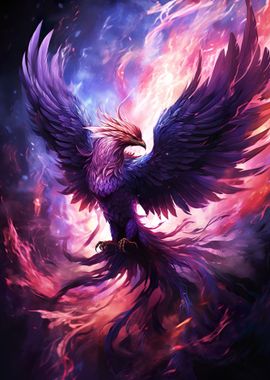 Mystical Phoenix Bird