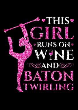 Girl Runs On Wine Twirling