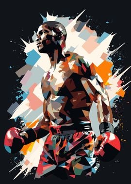 Boxer Boxing Low Poly