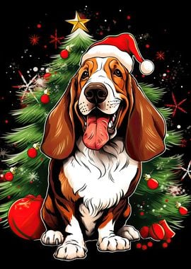 Basset Hound Christmas