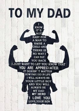 To My Dad Father day