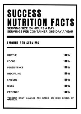 success nutrition facts