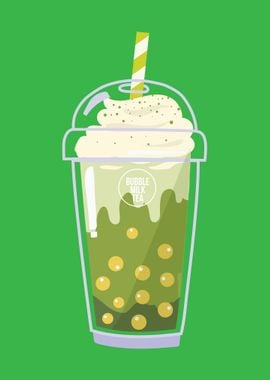 Bubble Matcha Tea