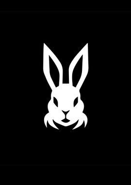 Rabbit Stencil Design