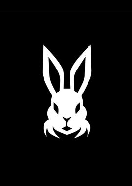 Rabbit Stencil Design