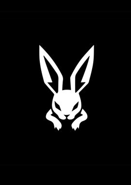 Rabbit Stencil Design