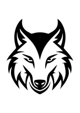 Wolf Stencil Design