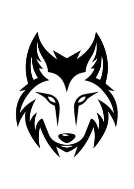 Wolf Stencil Design