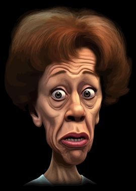 Carol Burnett caricature