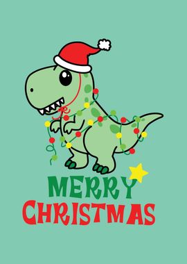 merry Christmas dino gift