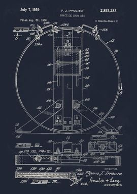 Practice drum set