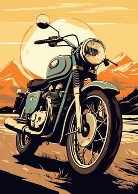 Retro Motorcycle