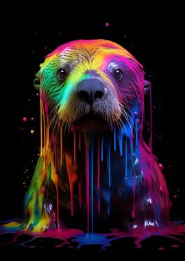 Rainbow Sea Otter